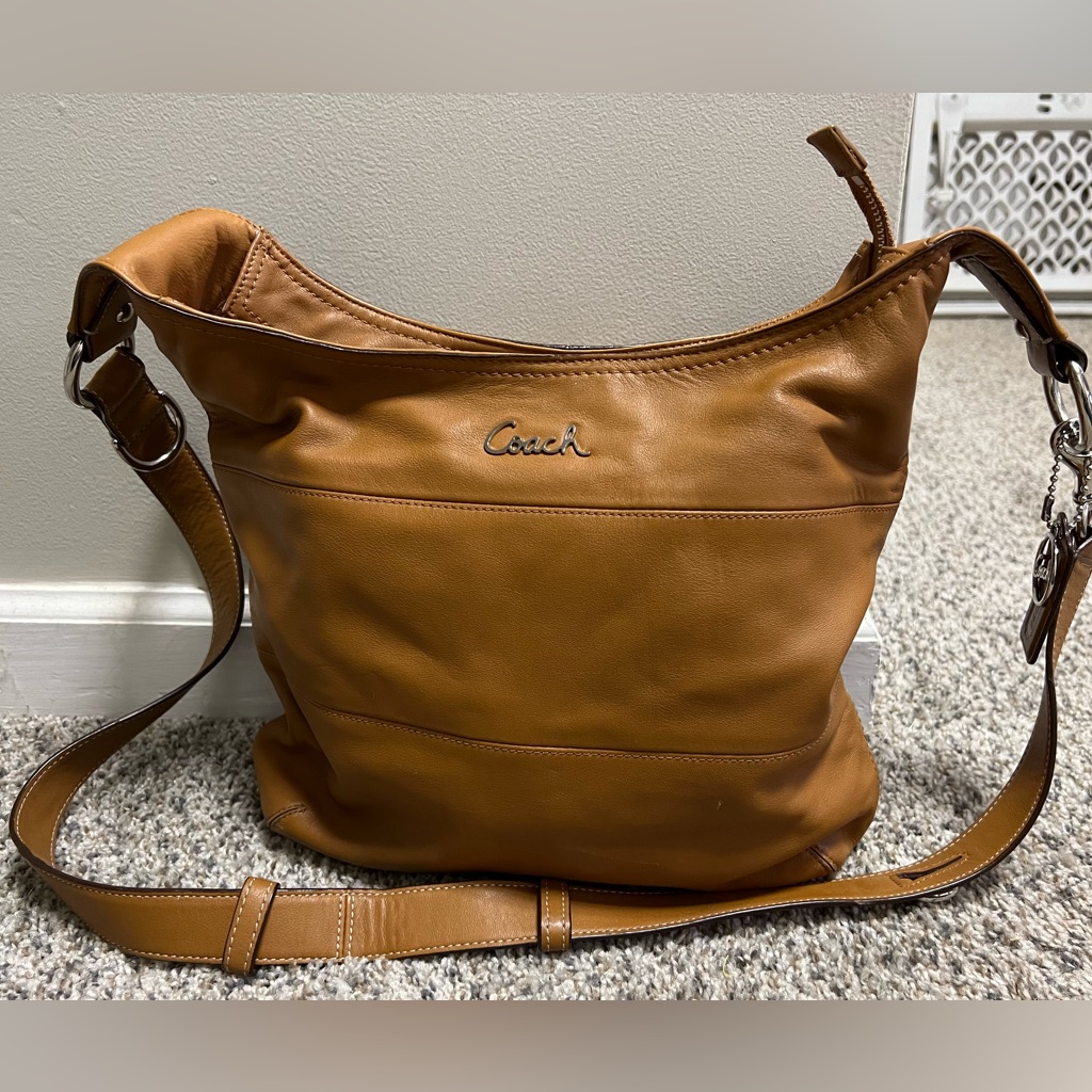 Coach Caramel Leather Hobo Bag
